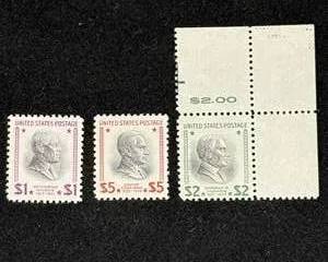 Historic Collection of Three US Presidential Postage Stamps From 1938