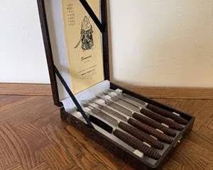 Samurai Stainless Cutlery Set with Six Knives in Elegant Case