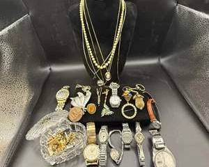 Stunning Collection of Vintage Costume Jewelry and Watches