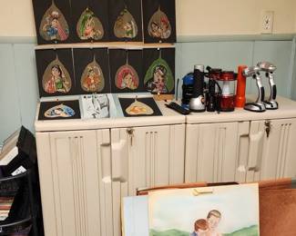 Art Work/Flashlights/ Locking Cabinets