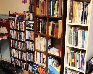 Books/DVD's/CD's/Cassettes/Records/Bookshelves/    DVD Racks