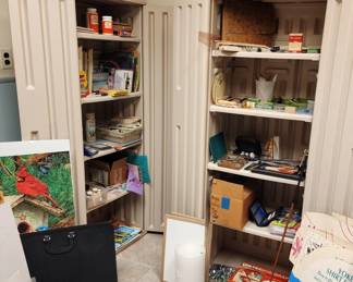 Art Supplies/Artwork/Locking Cabinets