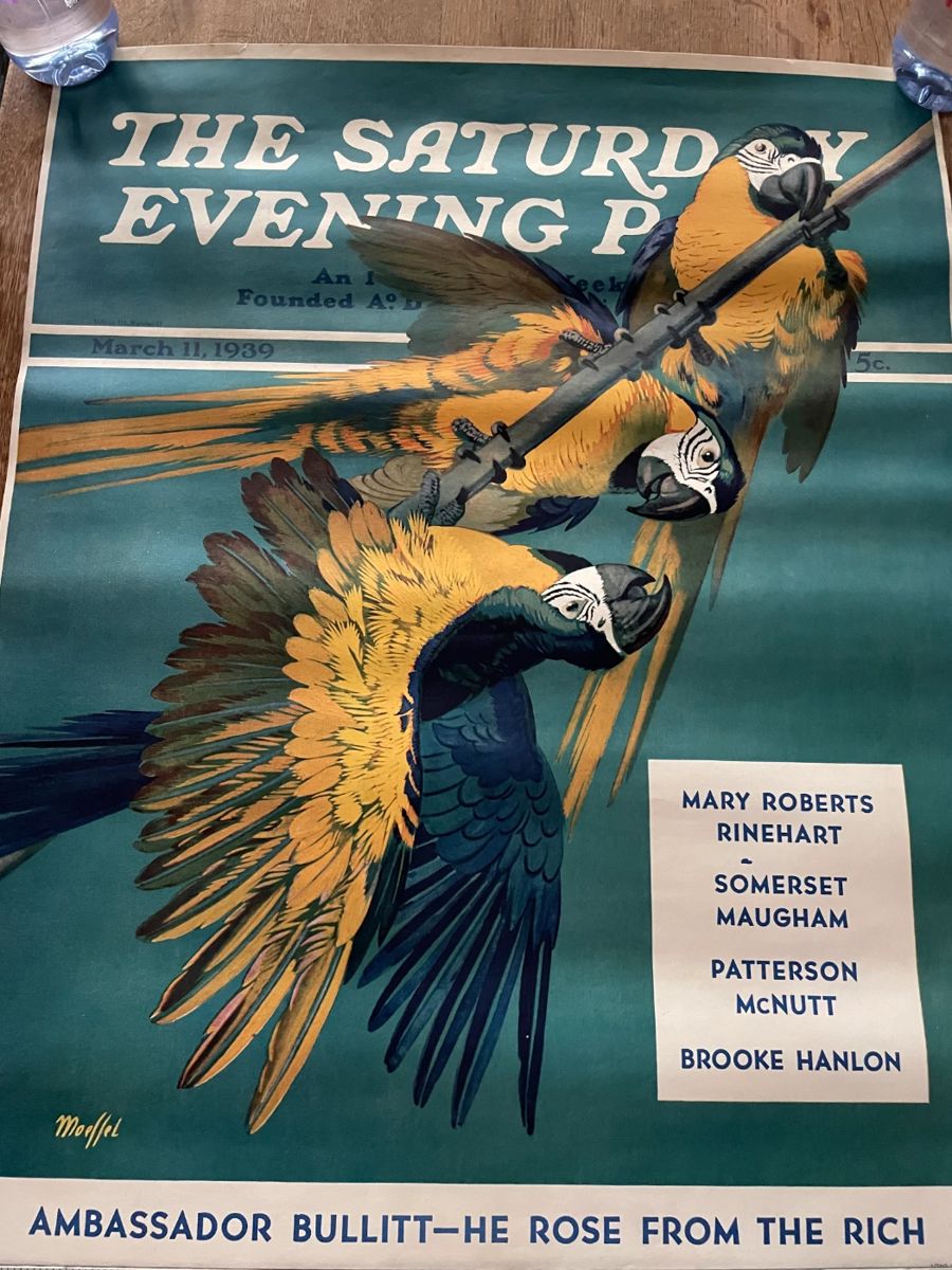 Saturday Evening Post Newsstand Original Posters Circa 1930s and 1940s