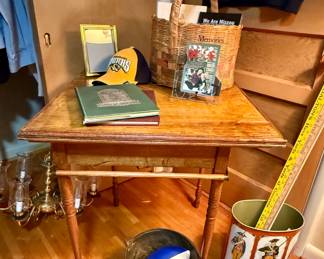 Wooden folding table