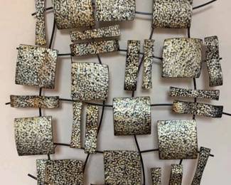 Contemporary Hanging Metal Sculpture