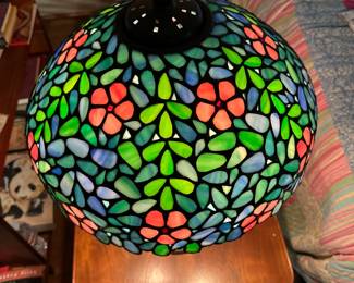 Antique Handel Stain Glass Lamp
