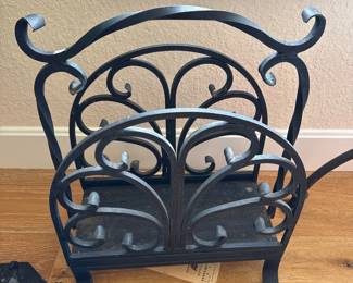 Wrought Iron Magazine Rack