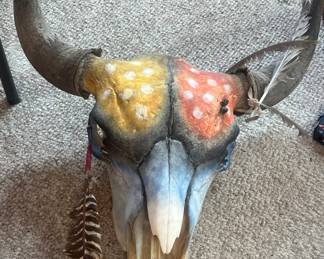 Native American skull art