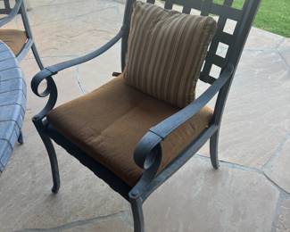 Patio chairs with sunbrella cushions