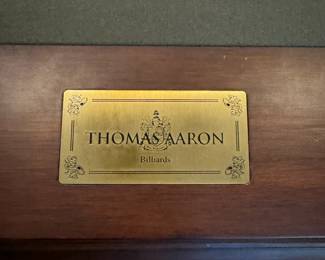 Thomas Aaron Billard Table