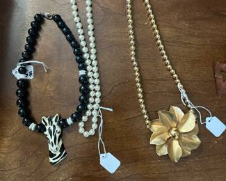 Necklaces.