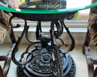 Super nice glass top table.