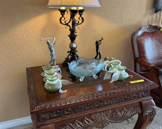 Large end tables.