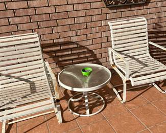 Outdoor seating.