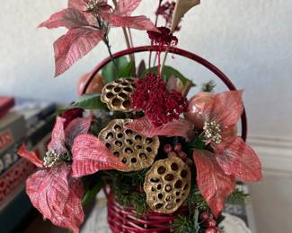 Floral arrangements.