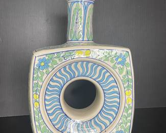 Ceramic painted vase