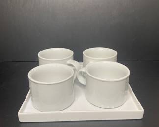 Ceramic Mug & tray set
