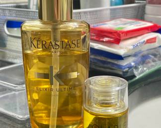 Kerastase elixir and Olaplex #7 oil