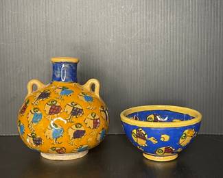 Folk art pottery