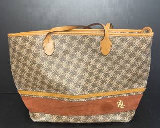 Ralph Lauren monogram tote bag
