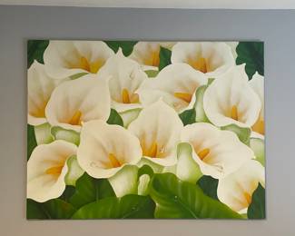 Calla lilies canvas
