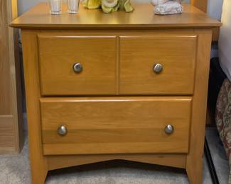 2 drawer bedside table
