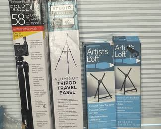 Platinum Plus Tripod 58”, Blick travel tripod easel & table top easels