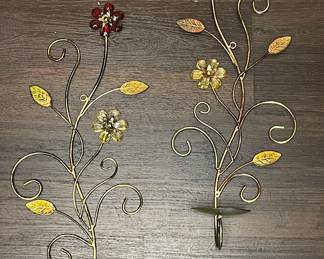 Wall sconce candleholders