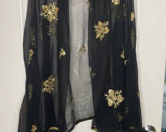 Beaded shawl scarf