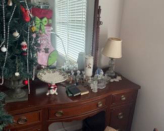 Small dressing table and stool