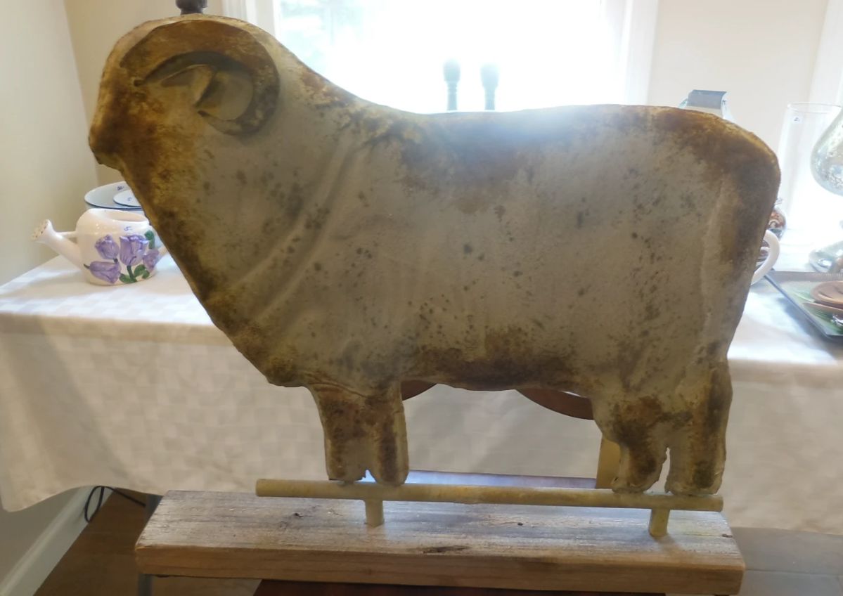 large metal sheep