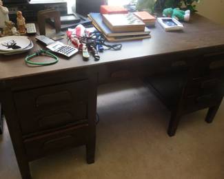 large wood desk