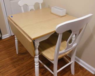 petite drop leaf table and chairs