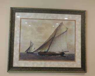 large sailing print
