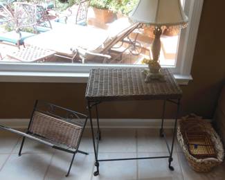 table and magazine rack