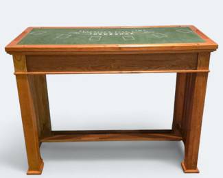 4 in 1 Wooden Casino Bar Game Table Roulette, Craps, Blackjack and Poker