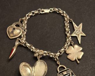 Sterling Silver Charm Bracelet