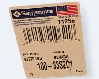 Samsonite 11256 Folding Chairs