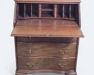 Vintage Oak Secretary's Desk