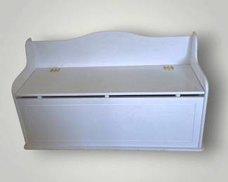 White Toy Chest 