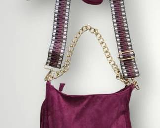 Ahdorned Dark Mauve Crossbody Purse