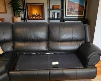 La-Z-Boy Leather Sectional  with Pull Out Bed