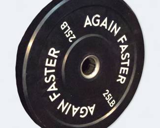 Assortment of Again Faster Plates 10lb, 15lb, 25lb, 35lb, 45lb 