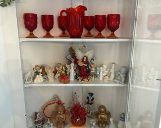 Vintage glassware. Located in kitchen 