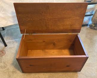 smaller wooden trunk