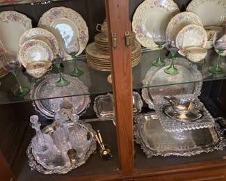 more china and silver plate
