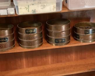 us standard sieve series circa 1930's