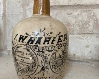 antique whiskey jug
