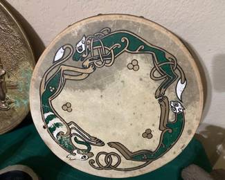 interesting vintage tamborine