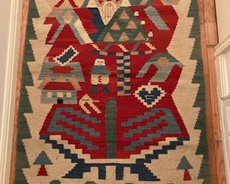 Unusual Christmas Kilim